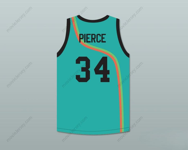 CUSTOM ANY Name Number PAUL PIERCE 34 ROSWELL RAYGUNS TEAL BASKETBALL JERSEY Top Stitched S-6XL