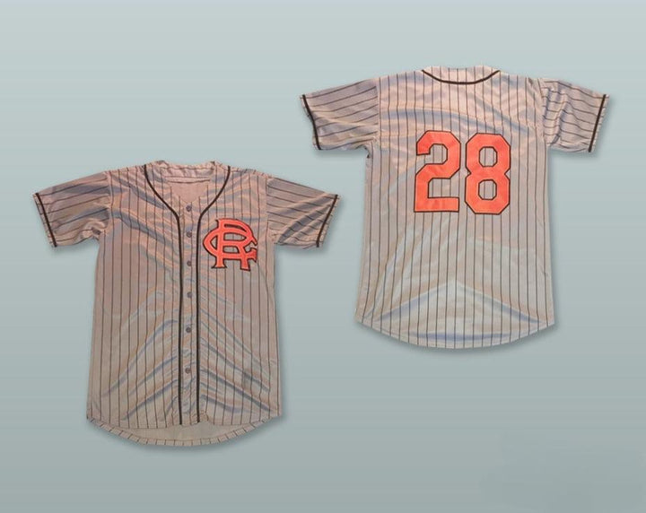 Custom Any Name Number  ROYAL GIANTS 28 GRAY PINSTRIPED BASEBALL JERSEY Top Stitched S-6XL