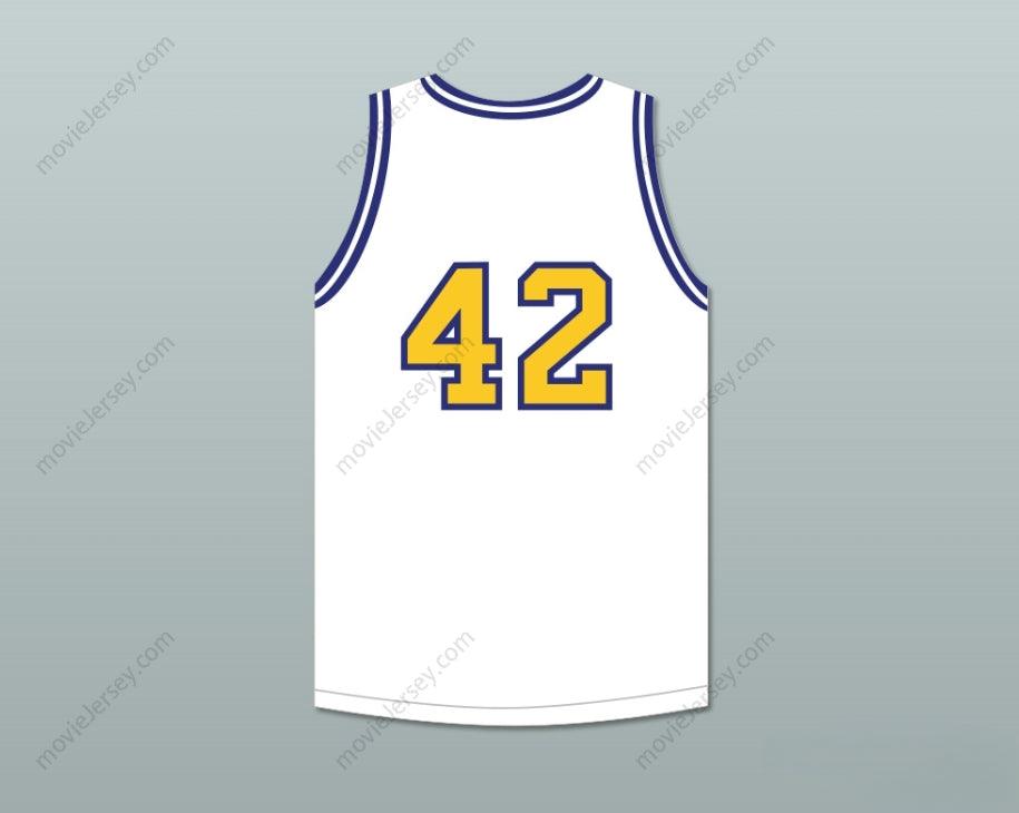 CUSTOM ANY Name Number AL HORFORD 42 GRAND LEDGE HIGH SCHOOL COMETS WHITE BASKETBALL JERSEY 1 Top Stitched S-6XL