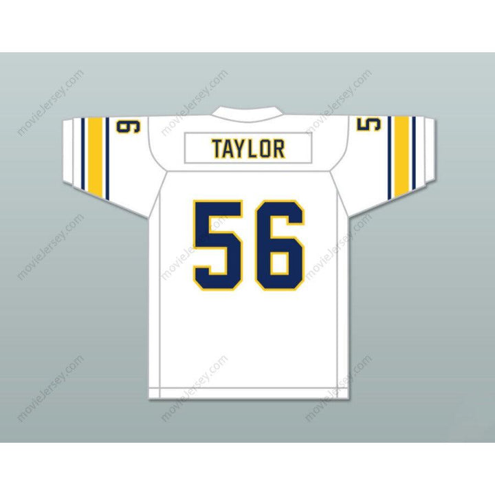 CUSTOM ANY Name Number LAWRENCE TAYLOR 56 LAFAYETTE HIGH SCHOOL RAMS NAVY BLUE FOOTBALL JERSEY Top Stitched S-6XL