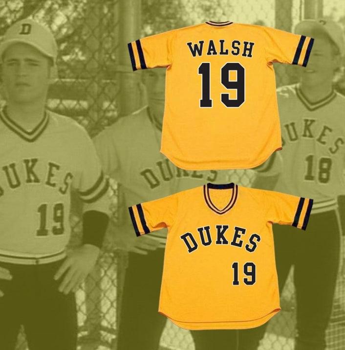 Custom Any Name Number JASON PRIESTLEY BRANDON WALSH DUKES 19 BASEBALL JERSEY STITCH SEWN NEW Top Stitched S-6XL