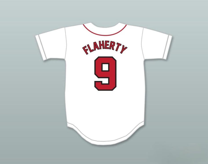 Custom Any Name Number JACK FLAHERTY 9  -WESTLAKE SCHOOL WOLVERINES WHITE BASEBALL JERSEY 2 Top Stitched S-6XL