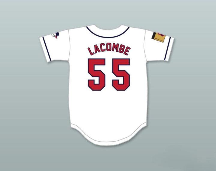 Custom Any Name Number LLOYD LACOMBE 55 PIONEERS HOME BASEBALL JERSEY HARDBALL SITCOM Top Stitched S-6XL