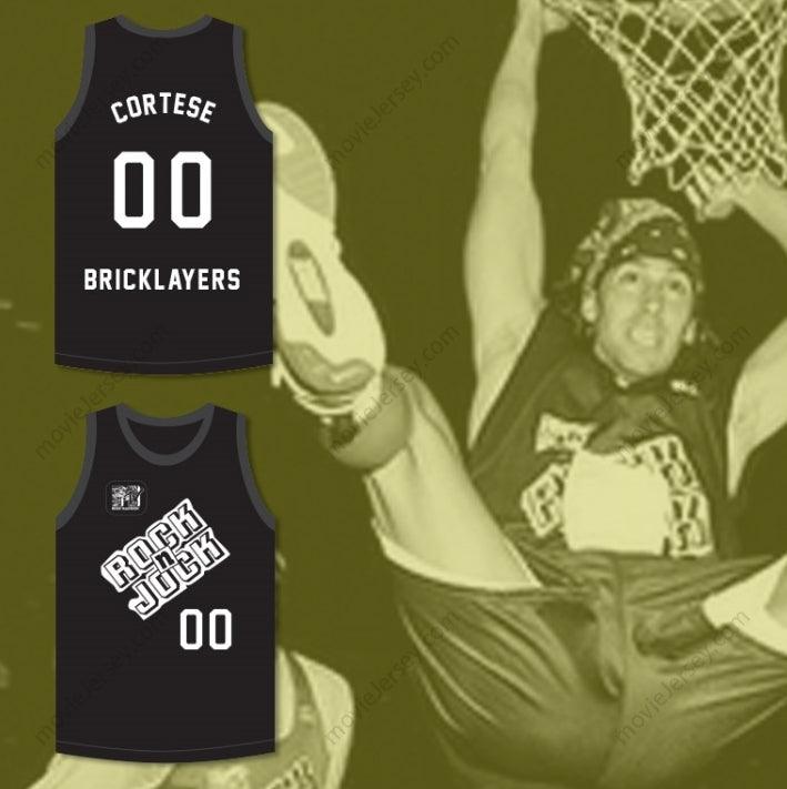 CUSTOM ANY Name Number DAN CORTESE 00 BRICKLAYERS BASKETBALL JERSEY 3RD ANNUAL ROCK N' JOCK B-BALL JAM 1993 Top Stitched S-6XL