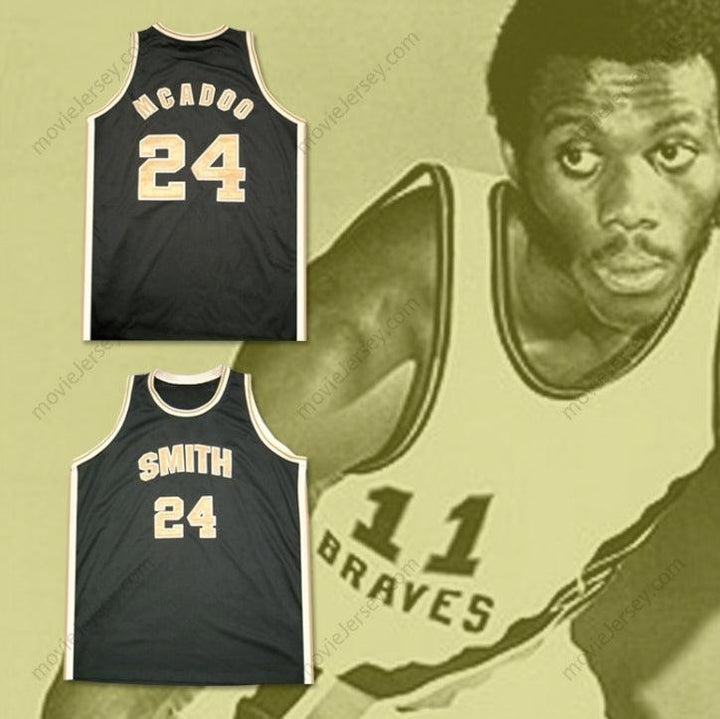CUSTOM ANY Name Number BOB MCADOO 24 SMITH HIGH SCHOOL BASKETBALL JERSEY Top Stitched S-6XL