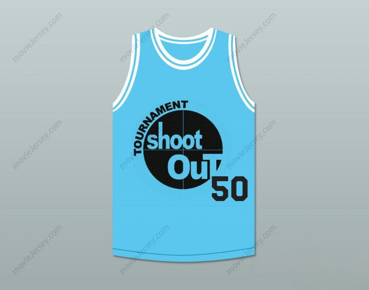 CUSTOM ANY Name Number LIGHT BLUE TOURNAMENT SHOOT OUT BASKETBALL JERSEY ABOVE THE RIM Top Stitched S-6XL
