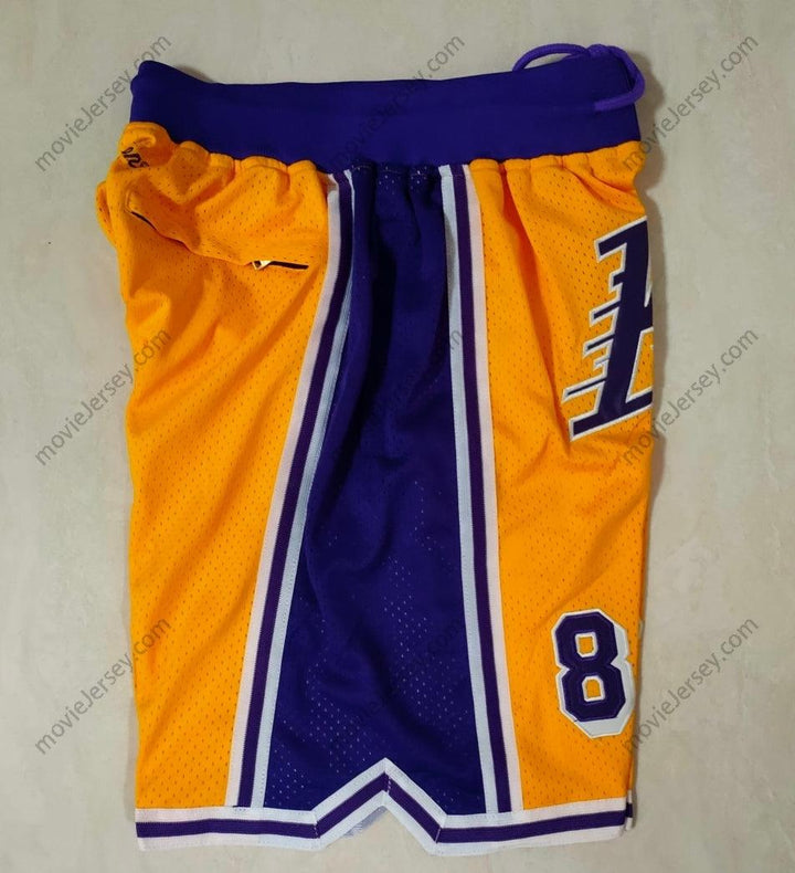 Custom Any Name Mens Basketball Shorts 8# 24# Men Retro Mesh Embroidered with 4 Pockets Top Stitched