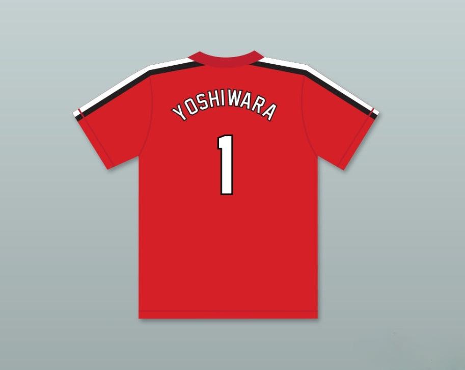 Custom Any Name Number JON YOSHIWARA 1   RED BASEBALL JERSEY THE BATTERED BASTARDS OF BASEBALL Top Stitched S-6XL