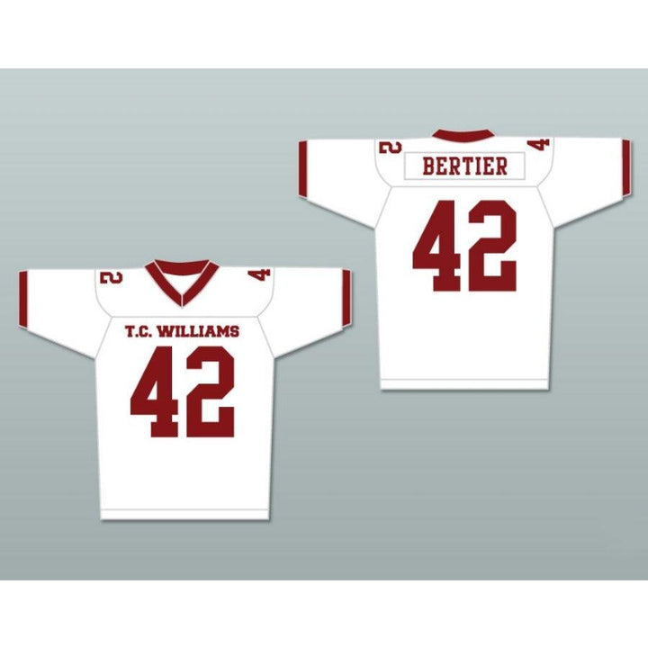CUSTOM ANY Name Number GERRY BERTIER 42 T. C. WILLIAMS HIGH SCHOOL TITANS FOOTBALL JERSEY RYAN HURST Top Stitched S-6XL