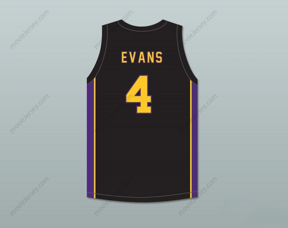 CUSTOM ANY Name Number MIKE EVANS 4 BALL HIGH SCHOOL TORS BLACK BASKETBALL JERSEY Top Stitched S-6XL