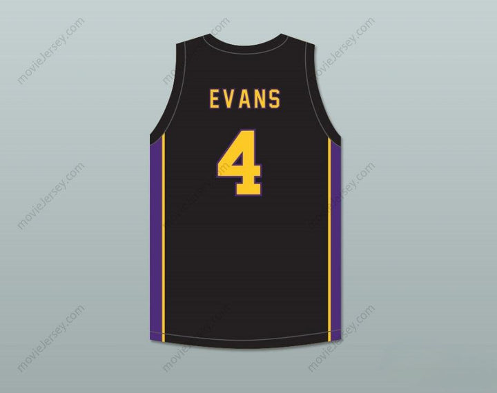 CUSTOM ANY Name Number MIKE EVANS 4 BALL HIGH SCHOOL TORS BLACK BASKETBALL JERSEY Top Stitched S-6XL