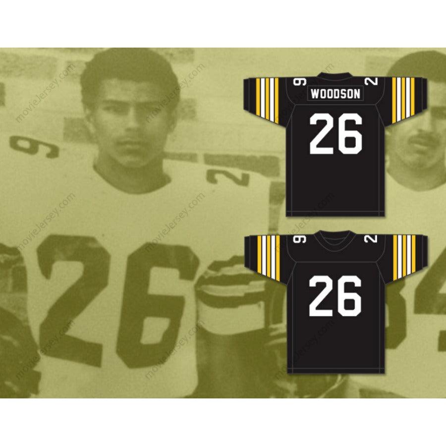 CUSTOM ANY Name Number ROD WOODSON 26 R. NELSON SNIDER HIGH SCHOOL PANTHERS WHITE FOOTBALL JERSEY Top Stitched S-6XL