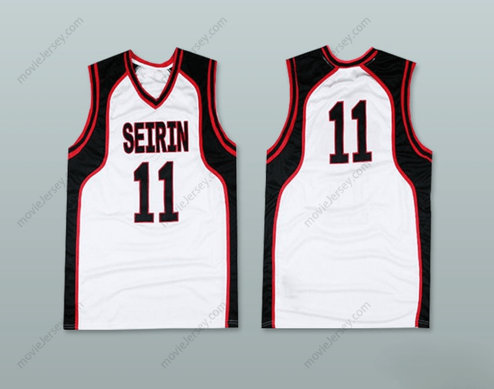 CUSTOM ANY Name Number TETSUYA KUROKO 11 SEIRIN HIGH SCHOOL BASKETBALL JERSEY COSPLAY Top Stitched S-6XL