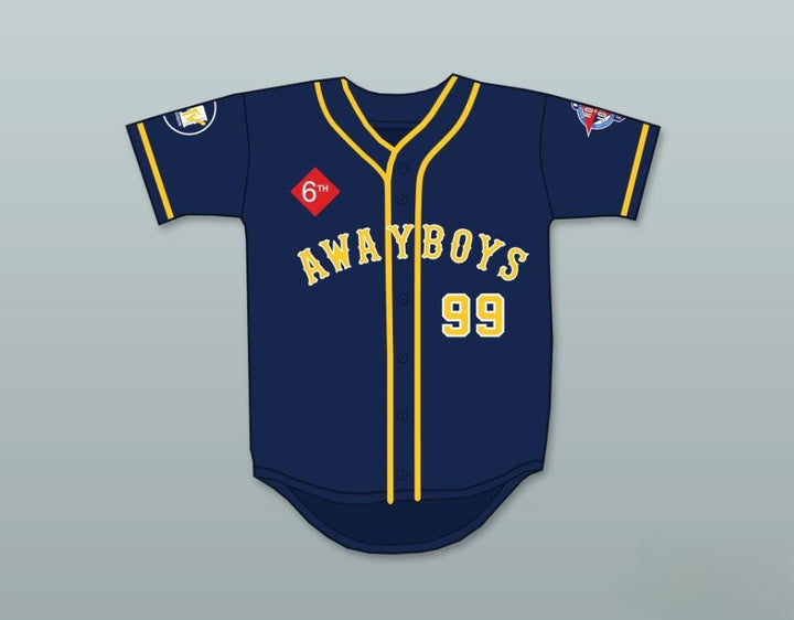 Custom Any Name Number PAULY SHORE 99 AWAYBOYS BASEBALL JERSEY 6TH ANNUAL ROCK N' JOCK SOFTBALL CHALLENGE 1995 Top Stitched S-6XL