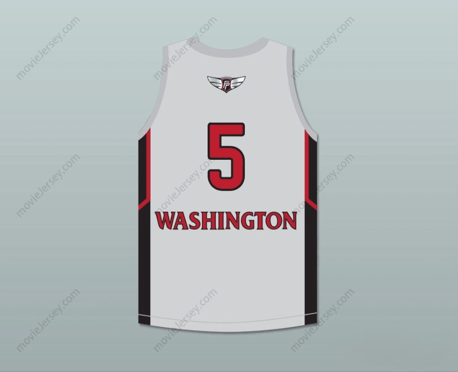 CUSTOM ANY Name Number P. J. WASHINGTON 5  PREP GRAY BASKETBALL JERSEY 2 Top Stitched S-6XL