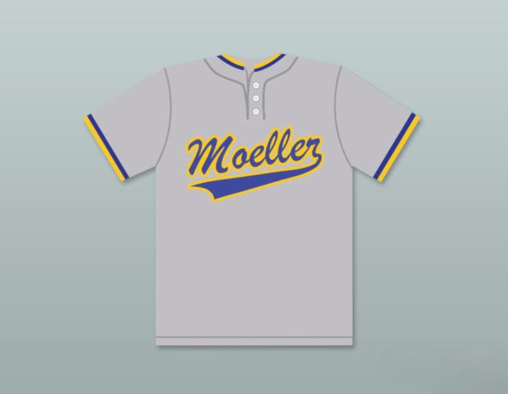 Custom Any Name Number KEN GRIFFEY JR 24 ARCHBISHOP   HIGH SCHOOL CRUSADERS GRAY BASEBALL JERSEY 1 Top Stitched S-6XL