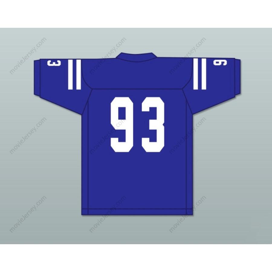 CUSTOM ANY Name Number KINGSLEY ENAGBARE 93 PEACHTREE RIDGE HIGH SCHOOL LIONS BLUE Football Jersey Top Stitched S-6XL