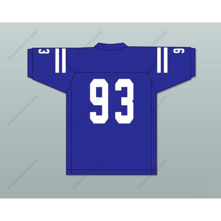 CUSTOM ANY Name Number KINGSLEY ENAGBARE 93 PEACHTREE RIDGE HIGH SCHOOL LIONS BLUE Football Jersey Top Stitched S-6XL