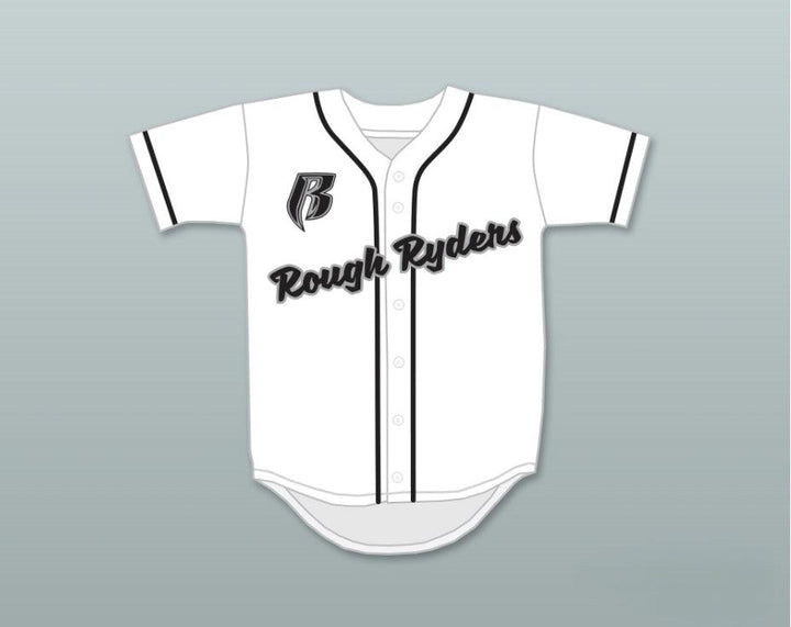 Custom Any Name Number ROUGH RYDERS WHITE BASEBALL JERSEY Top Stitched S-6XL