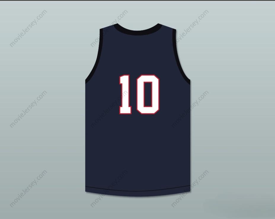 CUSTOM ANY Name Number DARIUS GARLAND 10  ACADEMY  NAVY BLUE BASKETBALL JERSEY 1 Top Stitched S-6XL