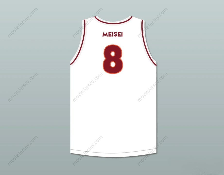 CUSTOM ANY Name Number RUI HACHIMURA 8 MEISEI HIGH SCHOOL WHITE BASKETBALL JERSEY 1 Top Stitched S-6XL