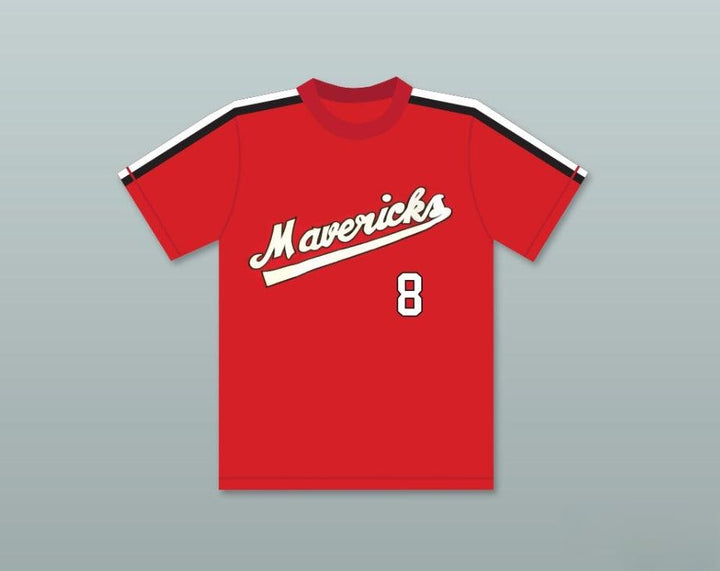 Custom Any Name Number FRANK PETERS 8   BASEBALL JERSEY THE BATTERED BASTARDS OF BASEBALL Top Stitched S-6XL