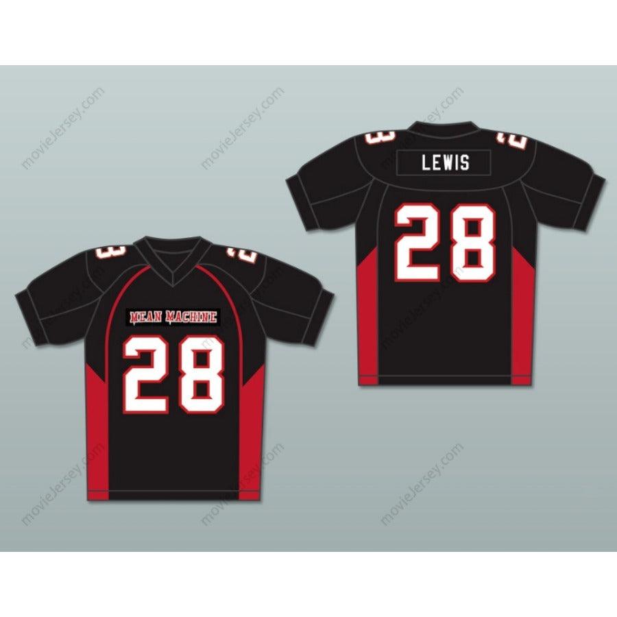 CUSTOM ANY Name Number 28 LEWIS MEAN MACHINE CONVICTS FOOTBALL JERSEY INCLUDES PATCHES Top Stitched S-6XL