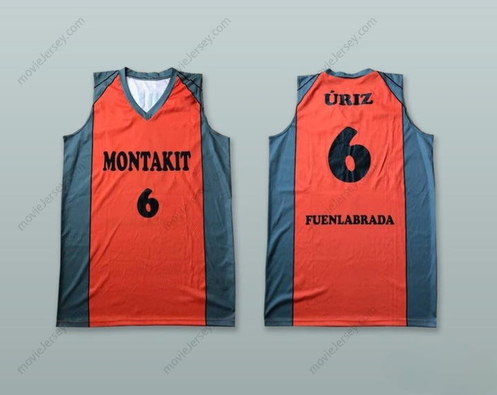 CUSTOM ANY Name Number RICARDO URIZ 6 MONTAKIT FUENLABRADA SPAIN ORANGE BASKETBALL JERSEY Top Stitched S-6XL