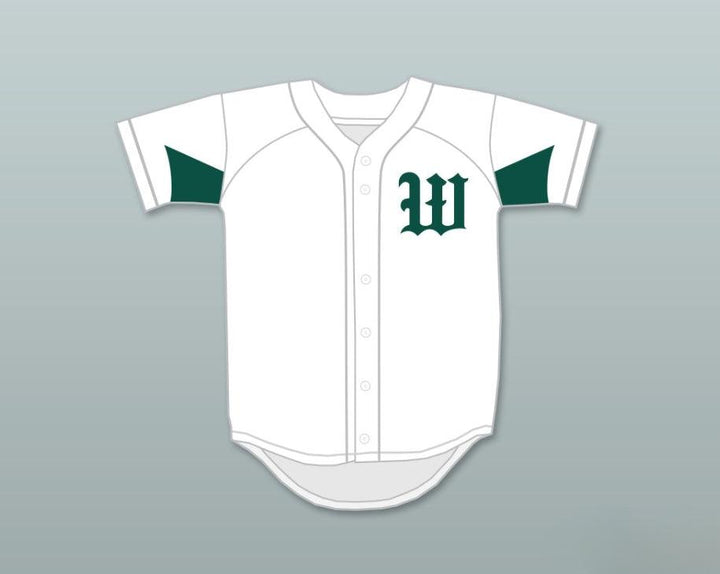 Custom Any Name Number JAMESON TAILLON 50 THE WOODLANDS HIGH SCHOOL HIGHLANDERS WHITE BASEBALL JERSEY 2 Top Stitched S-6XL
