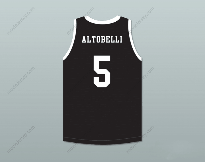 CUSTOM ANY Name Number ALYSSA ALTOBELLI 5 MAMBA BALLERS BLACK BASKETBALL JERSEY VERSION 2 Top Stitched S-6XL