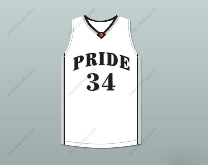 CUSTOM ANY Name Number COLIN KAEPERNICK 34 JOHN H. PITMAN HIGH SCHOOL PRIDE WHITE BASKETBALL JERSEY 2 Top Stitched S-6XL