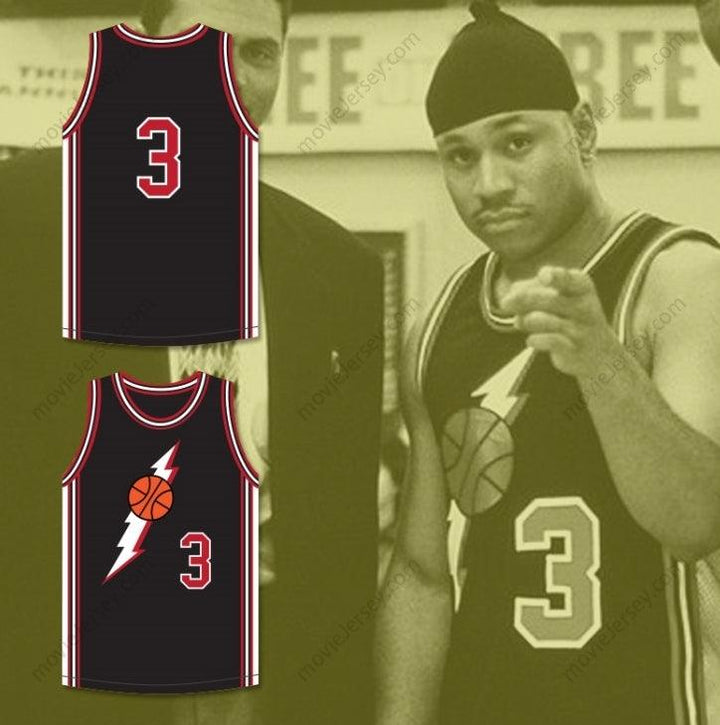 CUSTOM ANY Name Number LL COOL J MARION HILL 3 BLACK BASKETBALL JERSEY IN THE HOUSE Top Stitched S-6XL