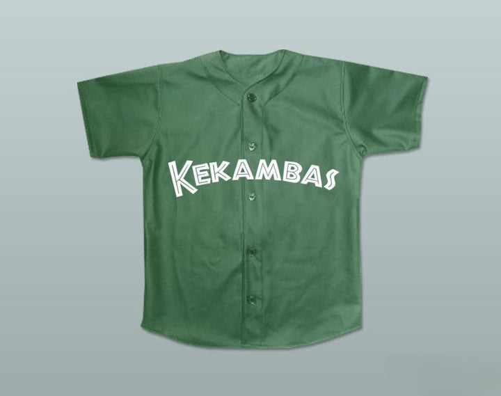 Custom Any Name Number JAMAL 10 KEKAMBAS BASEBALL JERSEY HARDBALL DARK GREEN Top Stitched S-6XL