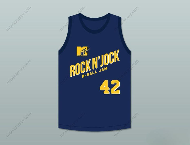 CUSTOM ANY Name Number KEVIN WILLIS 42 VIOLATORS BASKETBALL JERSEY SECOND ANNUAL ROCK N' JOCK B-BALL JAM 1992 Top Stitched S-6XL