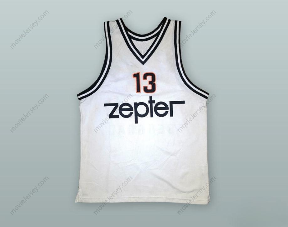 CUSTOM ANY Name Number MIROSLAV RADOSEVIC 13 KK PARTIZAN BELGRADE WHITE BASKETBALL JERSEY Top Stitched S-6XL