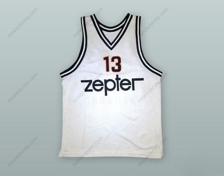 CUSTOM ANY Name Number MIROSLAV RADOSEVIC 13 KK PARTIZAN BELGRADE WHITE BASKETBALL JERSEY Top Stitched S-6XL