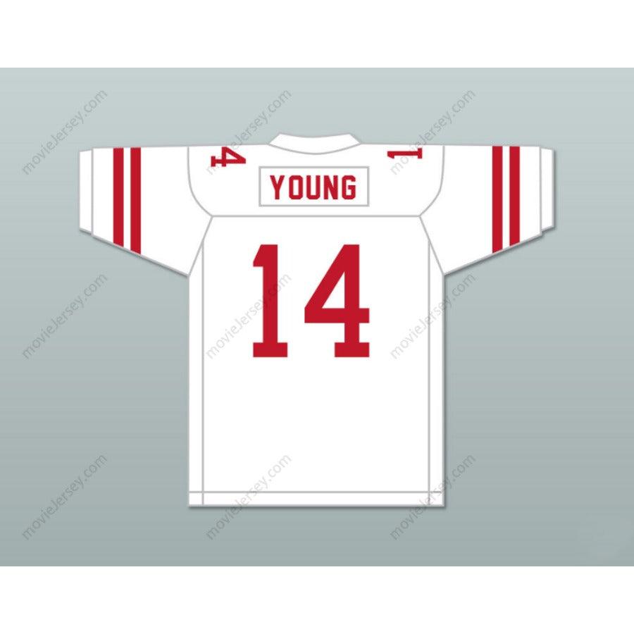 CUSTOM ANY Name Number STEVE YOUNG 14 GREENWICH HIGH SCHOOL CARDINALS Football Jersey Top Stitched S-6XL