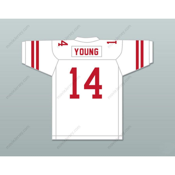 CUSTOM ANY Name Number STEVE YOUNG 14 GREENWICH HIGH SCHOOL CARDINALS Football Jersey Top Stitched S-6XL