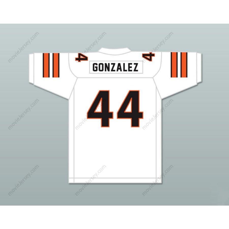 CUSTOM ANY Name Number TONY GONZALEZ 44 HUNTINGTON BEACH HIGH SCHOOL OILERS WHITE FOOTBALL JERSEY Top Stitched S-6XL