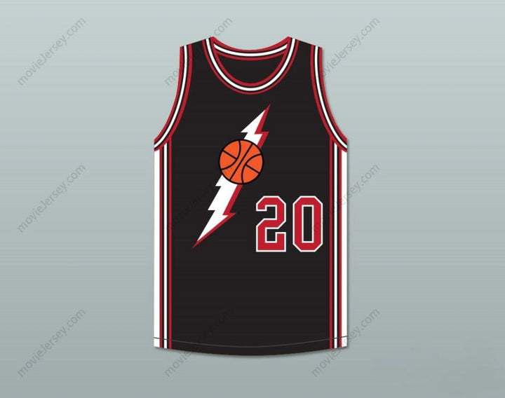 CUSTOM ANY Name Number MILTON WARREN 20 BLACK BASKETBALL JERSEY IN THE HOUSE Top Stitched S-6XL