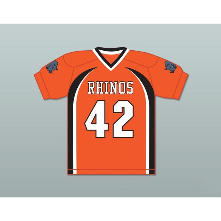 CUSTOM ANY Name Number EQUINE DUCKINGS 42 RHINOS FOOTBALL JERSEY WITH PATCHES KEY PEELE Top Stitched S-6XL