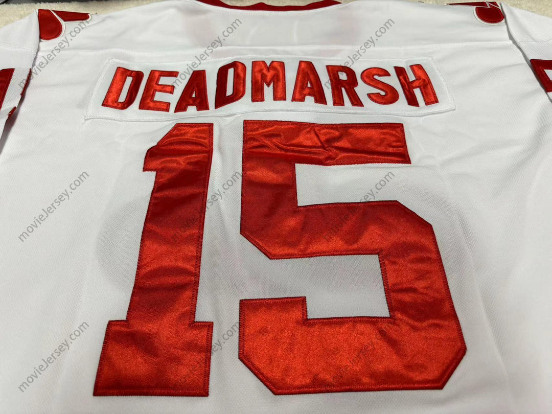 Custom Any Name Number BUTCH DEADMARSH 15 CALGARY COWBOYS WHITE HOCKEY JERSEY Top Stitched S-6XL