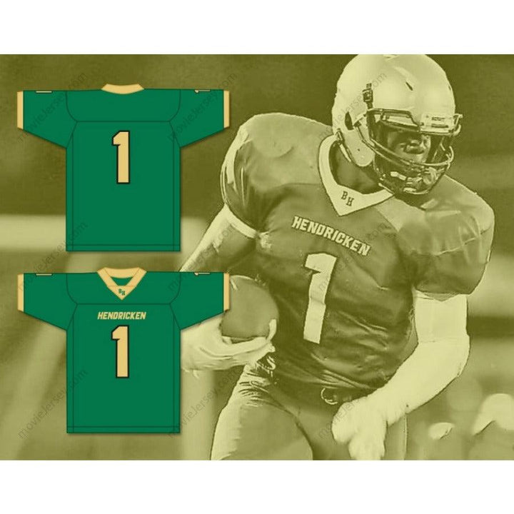 CUSTOM ANY Name Number KWITY PAYE 1 BISHOP HENDRICKEN HIGH SCHOOL HAWKS Football Jersey Top Stitched S-6XL