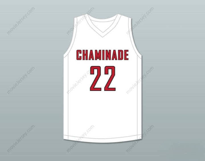 CUSTOM ANY Name Number JAYSON TATUM 22 CHAMINADE COLLEGE PREPARATORY SCHOOL RED DEVILS WHITE BASKETBALL JERSEY 1 Top Stitched S-6XL
