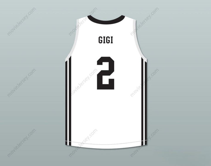 CUSTOM ANY Name Number GIGI 2 MAMBA BALLERS WHITE BASKETBALL JERSEY VERSION 3 Top Stitched S-6XL