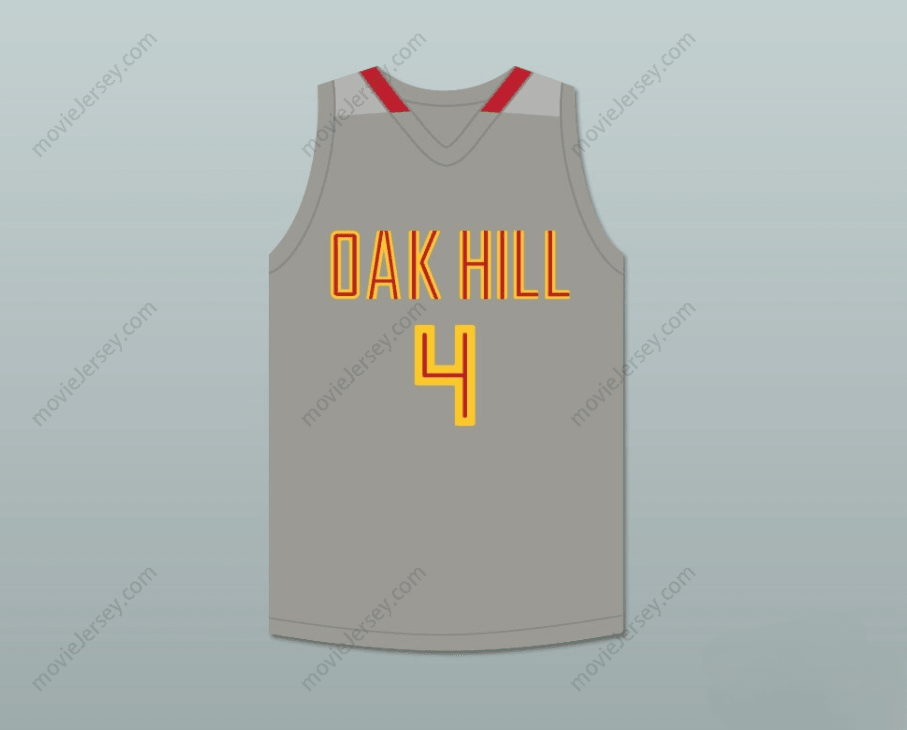 CUSTOM ANY Name Number RAJON RONDO 4 OAK HILL ACADEMY GRAY BASKETBALL JERSEY Top Stitched S-6XL