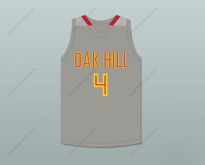 CUSTOM ANY Name Number RAJON RONDO 4 OAK HILL ACADEMY GRAY BASKETBALL JERSEY Top Stitched S-6XL