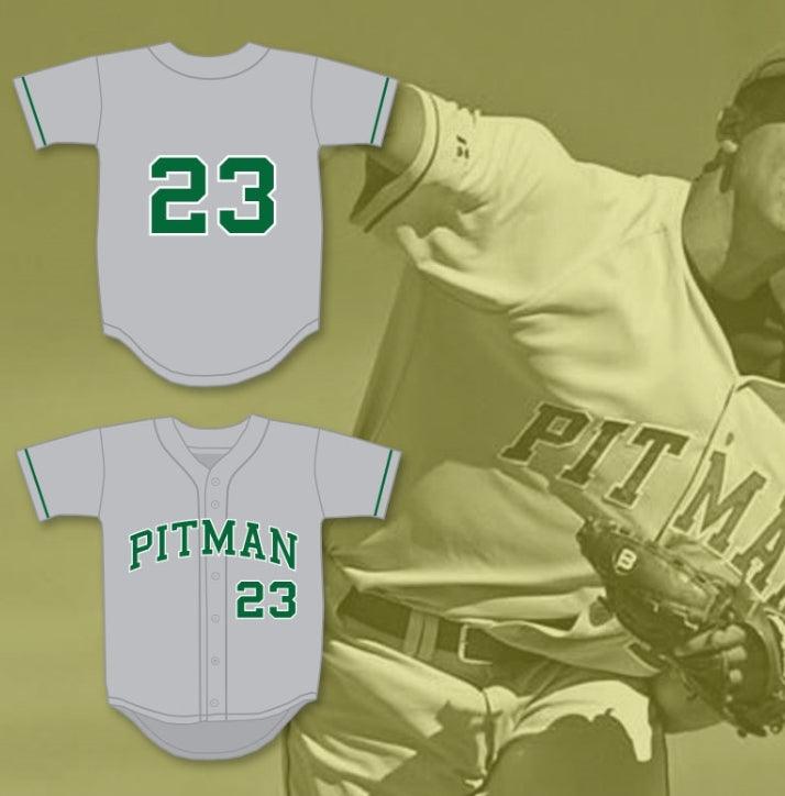 Custom Any Name Number COLIN KAEPERNICK 23 JOHN H. PITMAN HIGH SCHOOL PRIDE GRAY BASEBALL JERSEY 1 Top Stitched S-6XL