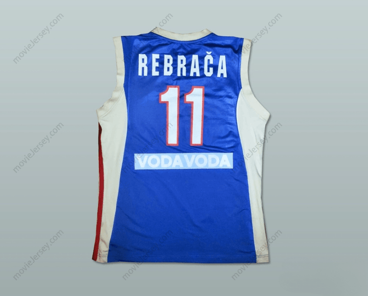 CUSTOM ANY Name Number ZELJKO REBRACA 11 SERBIA AND MONTENEGRO BASKETBALL JERSEY STITCH SEWN Top Stitched S-6XL