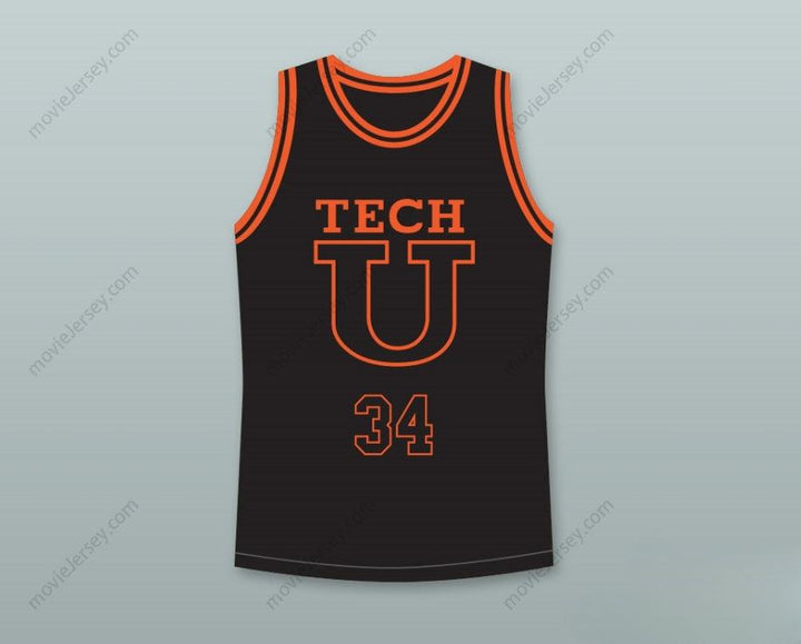 CUSTOM ANY Name Number JESUS SHUTTLESWORTH 34 TECH U AWAY BASKETBALL JERSEY HE GOT GAME Top Stitched S-6XL